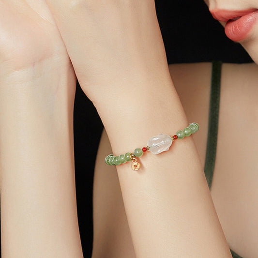 Hetian Jade Rabbit Bracelet For Women